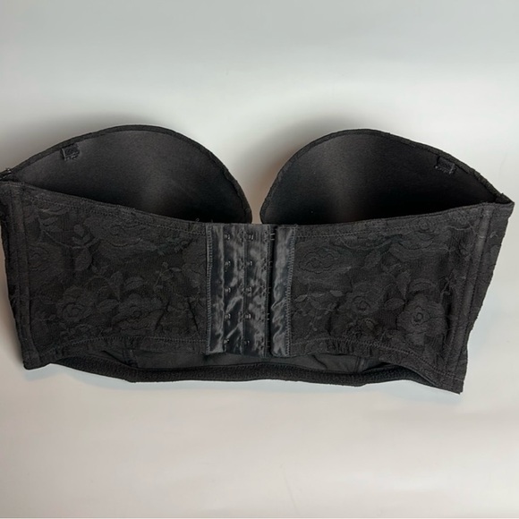 Maidenform Long Line Black Padded Push-Up
Strapless Bra Size 38D 🌺 - Picture 2 of 7